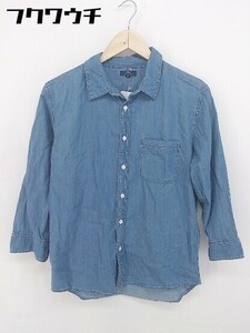 ◇ ITEMS URBAN RESEARCH アーバンリサーチ 長袖 シャツ サイズ38 ブルー系 メンズ