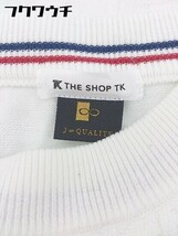 ◇ THE SHOP TK ザ ショップ ティーケー 長袖 ニットセーター サイズL ホワイト メンズ_画像4