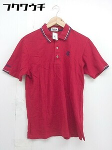 * * Cleveland Golf Cleveland Golf deer. . polo-shirt with short sleeves size M red men's 