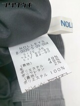 ◇ ◎ NOLLEY'S ノーリーズ チェック ワイド パンツ サイズ36 ホワイト ブラック レディース_画像5