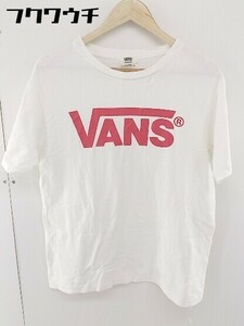 ◇ VANS ヴァンズ プリント 半袖 Tシャツ カットソー サイズM オフホワイト メンズ