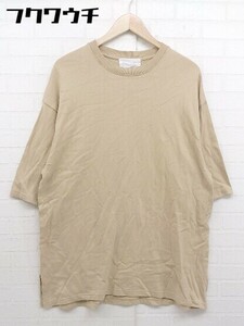 ◇ tree cafe antiqua アンティカ 半袖 Tシャツ カットソー サイズXL ベージュ系 メンズ