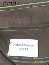 ◇ URBAN RESEARCH DOORS アーバン リサーチ ドアーズ ストライプ 長袖 シャツ サイズOne ブラウン マルチ メンズ_画像6