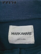 ◇ MARKAWARE マーカウエア ワンポイント 半袖 ポロシャツ サイズ 2 ネイビー ベージュ ホワイト メンズ_画像4