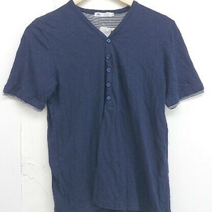 ◇ MEN'S MELROSE メンズ メルローズ 半袖 Tシャツ カットソー サイズ3 ネイビー メンズの画像1