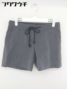 * * SHIPS Ships waist ribbon short pants size S dark gray lady's 