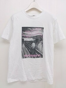 ◇ SILAS サイラス プリント 半袖 Tシャツ カットソー サイズS ホワイト メンズ