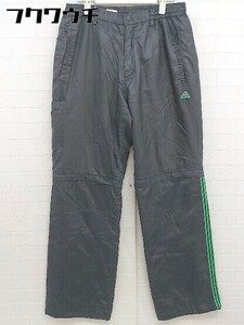 ◇ adidas アディダス 2WAY ジャージ パンツ サイズL チャコールグレー レディース