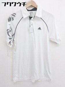 * adidas Adidas рубашка-поло с коротким рукавом размер L белый мужской 