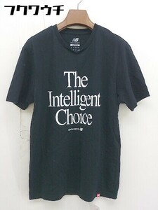 ◇ NEW BALANCE ニューバランス 半袖 Tシャツ カットソー サイズM ブラック メンズ