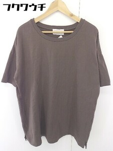 ◇ Tree Caf? antiqua アンティカ 半袖 Tシャツ カットソー サイズL ブラウン メンズ