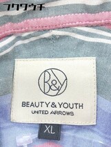 ◇ ◎ BEAUTY & YOUTH UNITED ARROWS BD ボタンダウン 長袖 シャツ サイズXL パープル系 メンズ_画像6