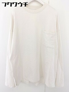 ◇ tree caf? ツリーカフェ antiqua アンティカ 長袖 Tシャツ カットソー サイズF ライトベージュ メンズ