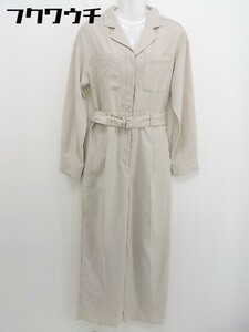 ◇ ◎ PAGEBOY ページボーイ 長袖 オールインワン サイズF ライトベージュ レディース