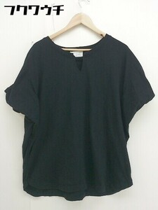 ◇ antiqua アンティカ 半袖 Tシャツ カットソー サイズF ブラック メンズ