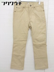 ◇ Calvin Klein Jeans カルバン クライン ジーンズ 羊革 レザーパンツ サイズ27 クリーム レディース