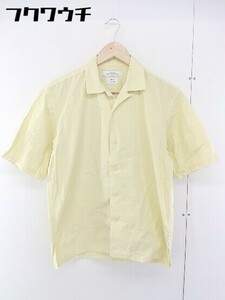 ◇ ◎ green label relaxing グリーンレーベル UNITED ARROWS 五分袖 シャツ サイズS イエロー メンズ