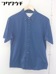 * * BEAUTY & YOUTH UNITED ARROWS button down BD short sleeves shirt size L blue group men's 