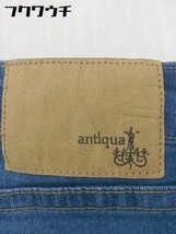 ◇ antiqua アンティカ ストレッチ ウォッシュ加工 ジーンズ デニム スキニーパンツ サイズ M インディゴ レディース_画像4