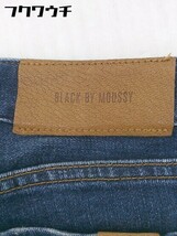 ◇ BLACK BY MOUSSY ウォッシュ加工 ストレッチ デニム ジーンズ パンツ サイズ24 ネイビー レディース_画像4