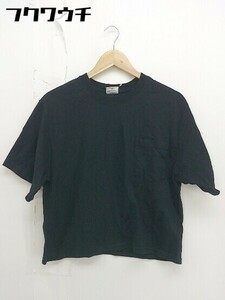 ◇ Goodwear グッドウェア USA製 半袖 Tシャツ カットソー サイズF ブラック メンズ