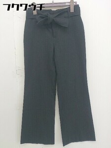 * * UNTITLED Untitled stripe strut pants size M gray lady's 