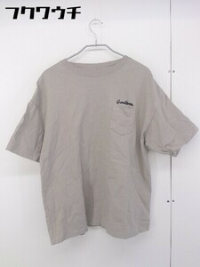 ◇ GREENROOM×FREAK'S STORE NICK KUCHAR 別注 バックプリント 半袖 Tシャツ カットソー サイズS ベージュ マルチ メンズ