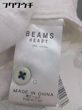 ◇ ◎ BEAMS HEART ビームスハート ボーダー 長袖 シャツ サイズ XL ホワイト メンズ_画像6