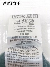 ◇ PUBLUX パブリュクス フロントプリント 裏起毛 長袖 トレーナー スウェット サイズF ダークグリーン マルチ メンズ_画像6