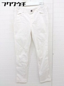 ◇ green label relaxing グリーンレーベル UNITED ARROWS ストレッチ生地 スキニー パンツ サイズ40 ホワイト レディース