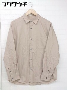 ◇ green label relaxing グリーンレーベルリラクシング UNITED ARROWS 長袖 シャツ サイズM ベージュ系 メンズ