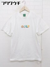 ◇ GOLF ゴルフ ロゴ 半袖 Tシャツ カットソー サイズ M ホワイト メンズ_画像2