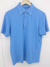 ◇ ◎ PERFORMANCE GEAR 半袖 ポロシャツ サイズM ブルー メンズ_画像1