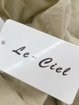 ◇ ◎ LE CIEL リネン混 ウエストゴム ワイド パンツ サイズM ベージュ レディース_画像4