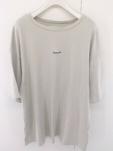 ◇ remer リメール 半袖 Tシャツ カットソー サイズL グレージュ メンズ