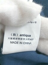 ◇ TREECAFE antiqua リネンライク ウエストゴム デーパードパンツ サイズML ネイビー レディース_画像6