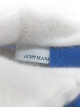 ◇ Aunt Marie's アントマリーズ ウエストゴム タック パンツ サイズS ブルー レディース P_画像4