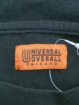 ◇ UNIVERSAL OVERALL ユニバーサルオーバーオール オーバーサイズ 半袖 Tシャツ カットソー サイズM ブラック メンズ P_画像4