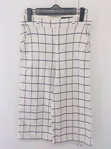 * UNTITLED Untitled check 7 minute height Sabrina pants size 1 eggshell white lady's P