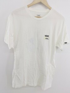 ◇ VANS ヴァンズ プリント 半袖 Tシャツ カットソー サイズM オフホワイト メンズ P