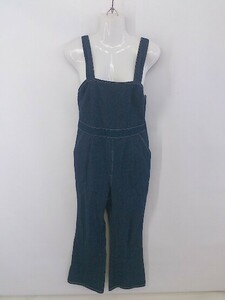 * OLIVE des OLIVE Olive des Olive Denim back ribbon overall size F indigo lady's P