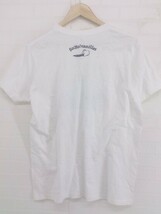 ◇ United Athle ユナイテッドアスレ フロントプリント 半袖 Tシャツ カットソー サイズXL ホワイト ブラック系 メンズ E_画像2