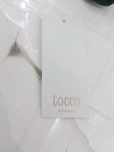 ◇ ◎ ●美品● tocco closet タグ付 花柄 刺繍 七分袖 膝丈 ワンピース サイズM ブラック マルチ レディース P_画像6