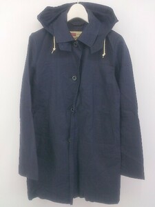 ◇ ◎ Traditional Weatherwear 2WAY バックスリット 長袖 コート サイズ34 ネイビー レディース P