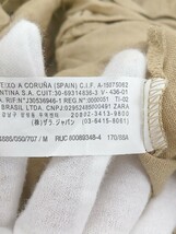 ◇ ZARA ザラ リネン100% 長袖 シャツ ブラウス サイズEUR M USA M MEX 28 ベージュ レディース P_画像5