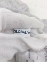 ◇ GLOBAL WORK グローバルワーク レーヨン100% 総柄 長袖 シャツ ブラウス サイズL ライトグレー系 レディース P_画像3