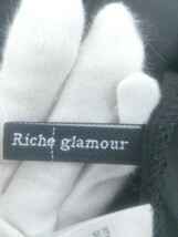 ◇ riche glamour リシェグラマー チャイナボタン サイドスリット 長袖 膝下丈 ワンピース サイズ M ブラック レディース E_画像3