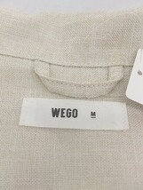 ◇ WEGO ウィゴー 五分袖 開襟 シャツ サイズ M ベージュ メンズ E_画像3