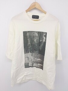 ◇ UNITED TOKYO ユナイテッド トウキョウ プリント 半袖 Tシャツ カットソー サイズ2 オフホワイト メンズ P