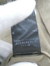 ◇ BEAUTY & YOUTH UNITED ARROWS リネン100% テーラード ジャケット サイズM カーキ レディース P_画像4